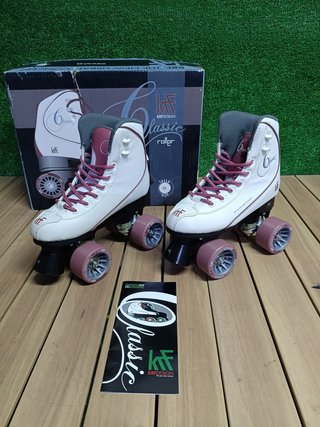 Krf Patín Retro Zone Blancos Talla 35