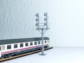 Semáforo Ferrocarril Escala N Maqueta de Trenes