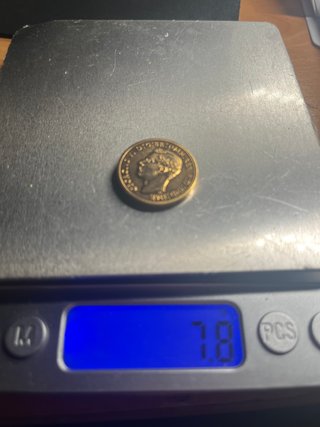 Moneda Oro George VI 1937 D.G.BR.OMN.REX