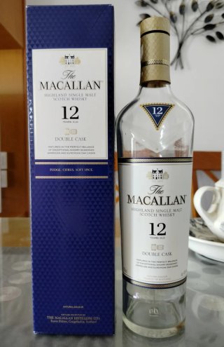 Botella The Macallan 12 Years Old vacía + estuche