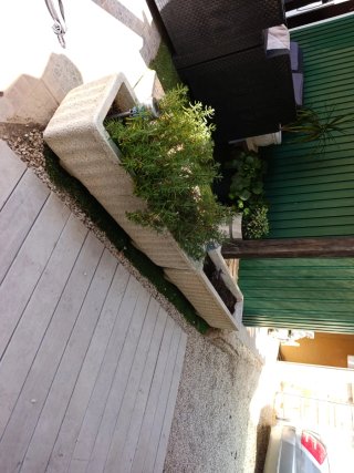 Jardineras de piedra