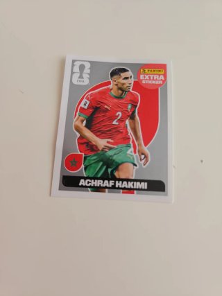 Cromos Panini Achraf Hakimi Extra Plata