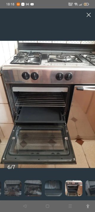 Cocina Gas 5 Fuegos Inox