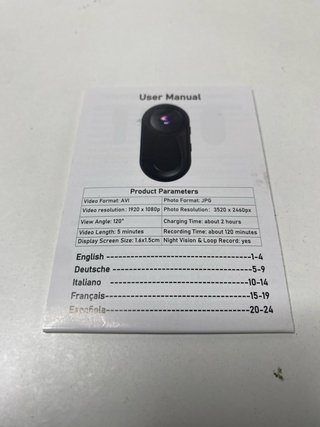 : Mini Cámara Deportiva 1080p