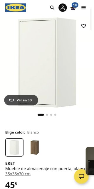 Armario Ikea EKET Blanco