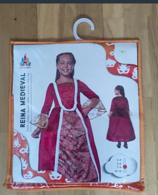Disfraz Reina Medieval Niña