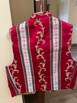 Chaleco Saragüel Rojo y Dorado