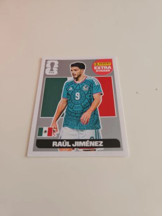 Sticker Extra Plata Raúl Jiménez Panini