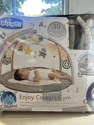 Chicco Enjoy Colours, Gimnasio para Bebés 3en1 Beige