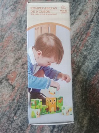 Rompecabezas 9 cubos animales PRECINTADO