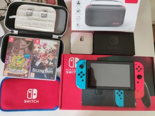 Consola Nintendo Switch (v2 2019) + 128GB + extras