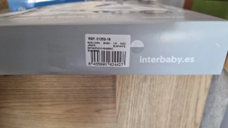 Manta bebé Interbaby extrasuave azul