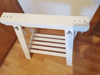 Caballete Mittback blanco