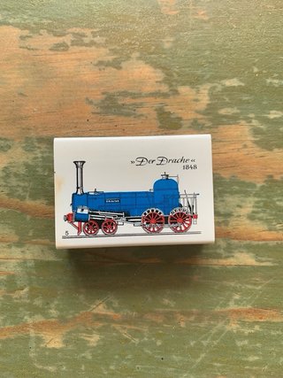 Lote di scatole di fiammiferi vintage locomotive e marche