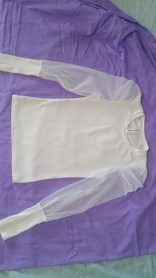 Maglia bambina maniche a velo