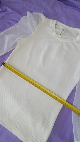 Maglia bambina maniche a velo