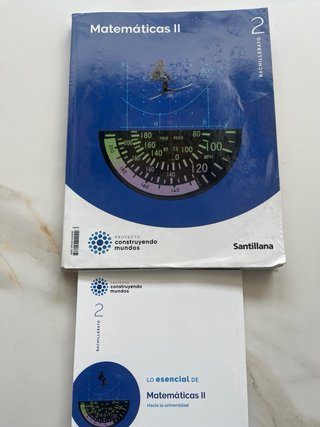 Libros MATEMÁTICAS 2° BACHILLERATO. Ed. SANTILLANA