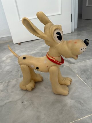 Muñeco Pluto Disney Goma Años 60