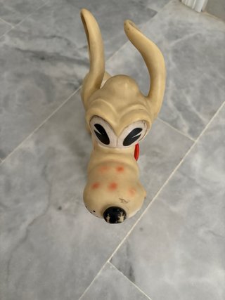Muñeco Pluto Disney Goma Años 60