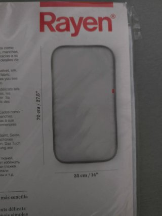 Paño para planchar Rayen 100% algodón