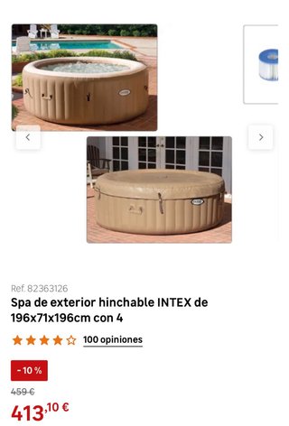 Jacuzzi hinchable Index