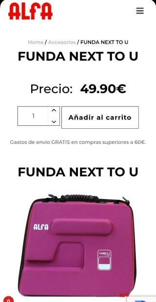 Máquina de coser Alfa Practik 9 + funda