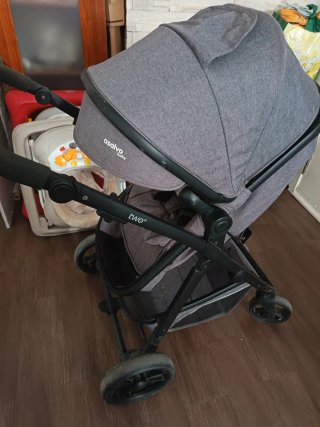 Carrito de bebé Asalvo gris