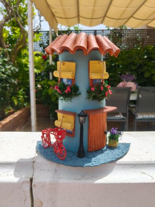 Miniteja decorativa para jardín