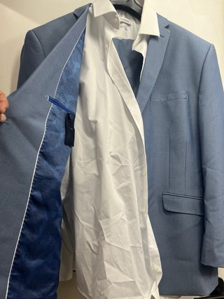 Traje de chaqueta azul