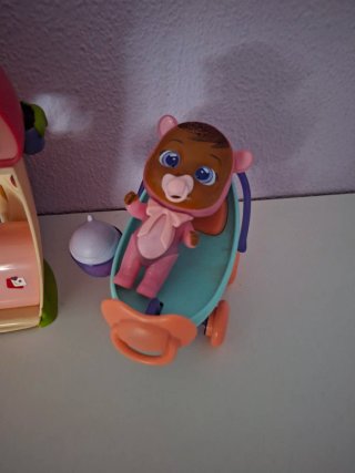 Casa Bebé Llorones lagrimas magicas Muñeca y carro