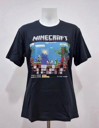 Camiseta Minecraft Negra