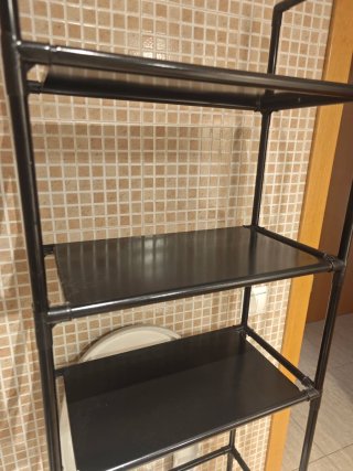 Estantería Baño Negra Fácil Desmontaje