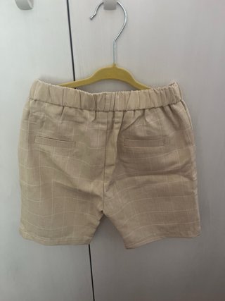 Chaleco elegante cuadros beige Lolanta