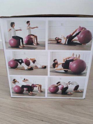 Fitball Domyos D75cm + Inflador Decathlon P100