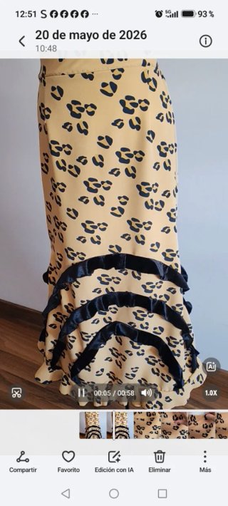 Falda Flamenca/Sevillanas  NUEVA SIN ESTRENAR