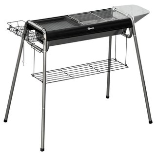 Barbecue a Carbonella con Griglia e Piastra di Cot