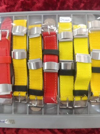 Correas de reloj (rojo, amarillo)