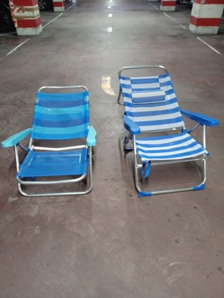 2 Sillas de Playa Plegables
