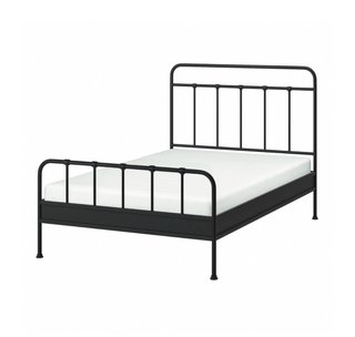 Cama Matrimonio/Doble Metal Negra