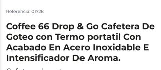 Cafetera Cecotec 66 Drop & Go