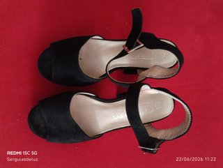Tacones negros plataforma gruesos