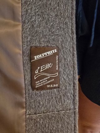 Abrigo lana vintage Zoeppritz marrón