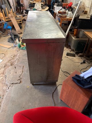 Mesa de acero inoxidable 2 m largo y 1,5 m alto 60