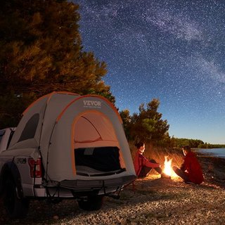 Tienda para Cama de Camión, Tienda para Camiones Pickup de 5.5'-6' con Capa de Lluvia y Bolsa de Transporte, Tienda para Camiones Doble Capa Impermeable PU2000mm para Acampar, Acomoda de 2 a 3 Per...