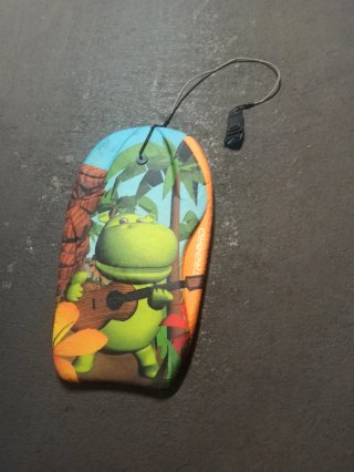 Tabla de surf infantil con diseño de hipopótamo