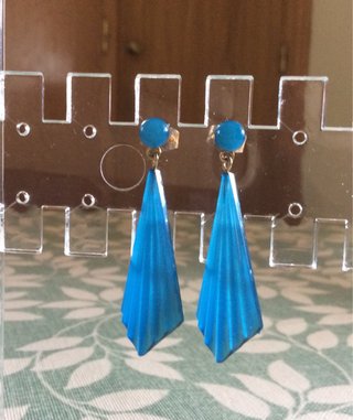 Pendientes colgantes azules