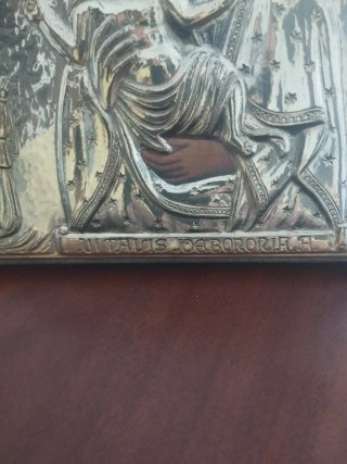 Icono religioso plata