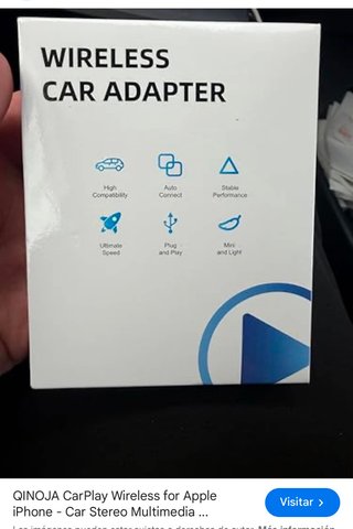 Adaptador CarPlay Inalámbrico Coche