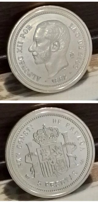Réplica Oficial 5 Pesetas Alfonso XII 1882 (FNMT)