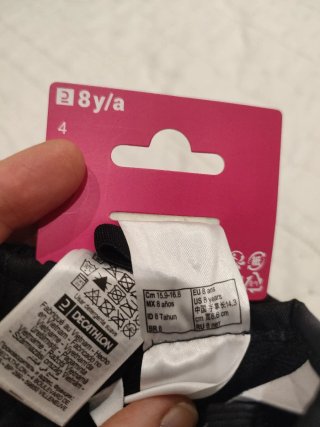 Manoplas esquí niño Wedze negras talla 8